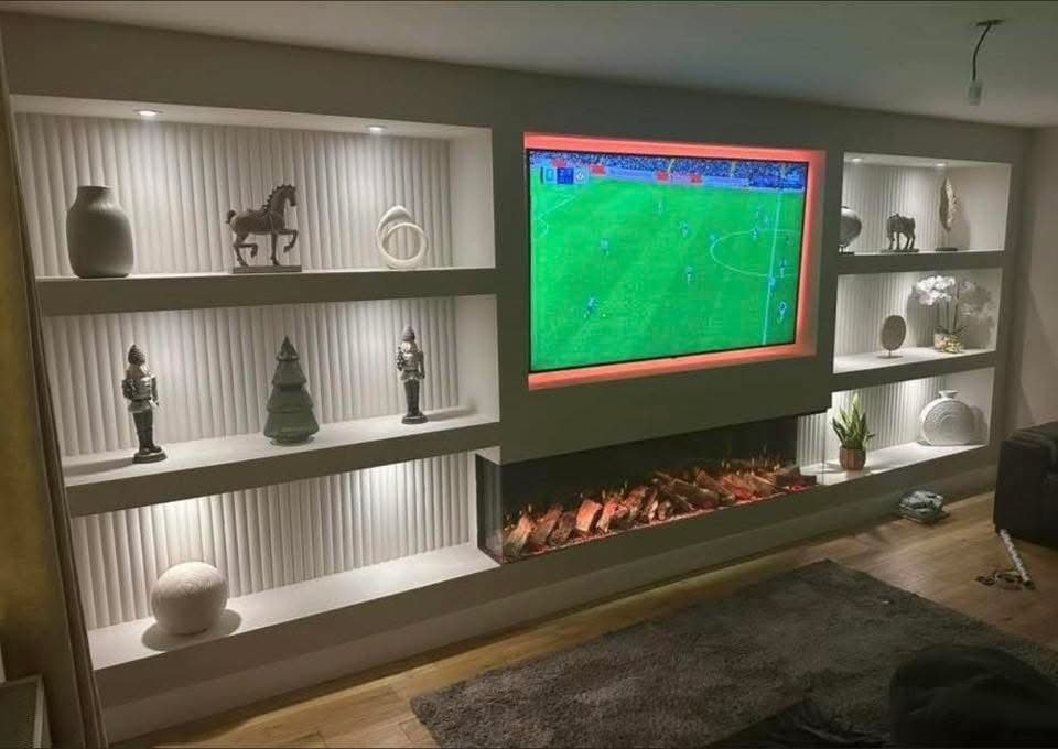 Premium media wall build