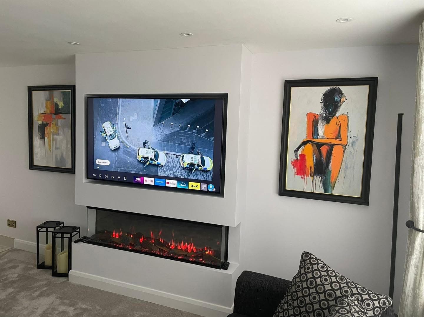 Bespoke TV feature wall